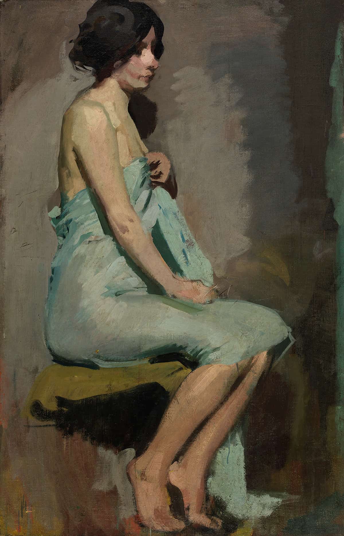 Study Of A Seated Woman by Alice Pike Barney Posters, Prints, & Visual Artwork