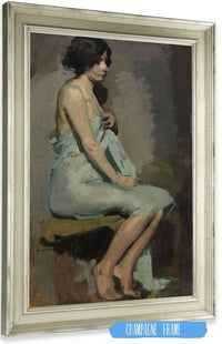 Study Of A Seated Woman by Alice Pike Barney Posters, Prints, & Visual Artwork