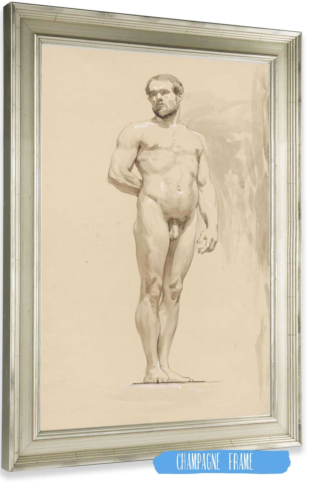 Study Of A Standing Man by Jozef Hanula Posters, Prints, & Visual Artwork