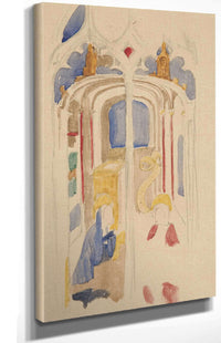 Study Of The Annunciation by Edwin Austin Abbey Posters, Prints, & Visual Artwork