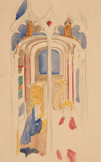 Study Of The Annunciation by Edwin Austin Abbey Posters, Prints, & Visual Artwork