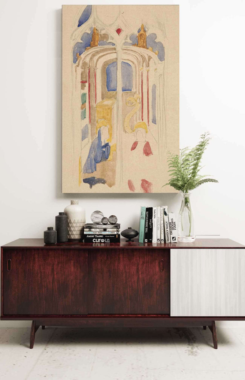 Study Of The Annunciation by Edwin Austin Abbey Posters, Prints, & Visual Artwork