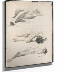 Study Of The Male Nude by Jozef Hanula Posters, Prints, & Visual Artwork