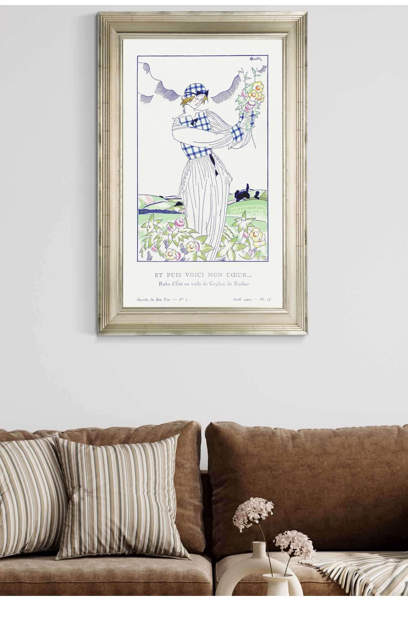 Summer Dress In Ceylon Veil By Rodier by Charles Martin Posters, Prints, & Visual Artwork