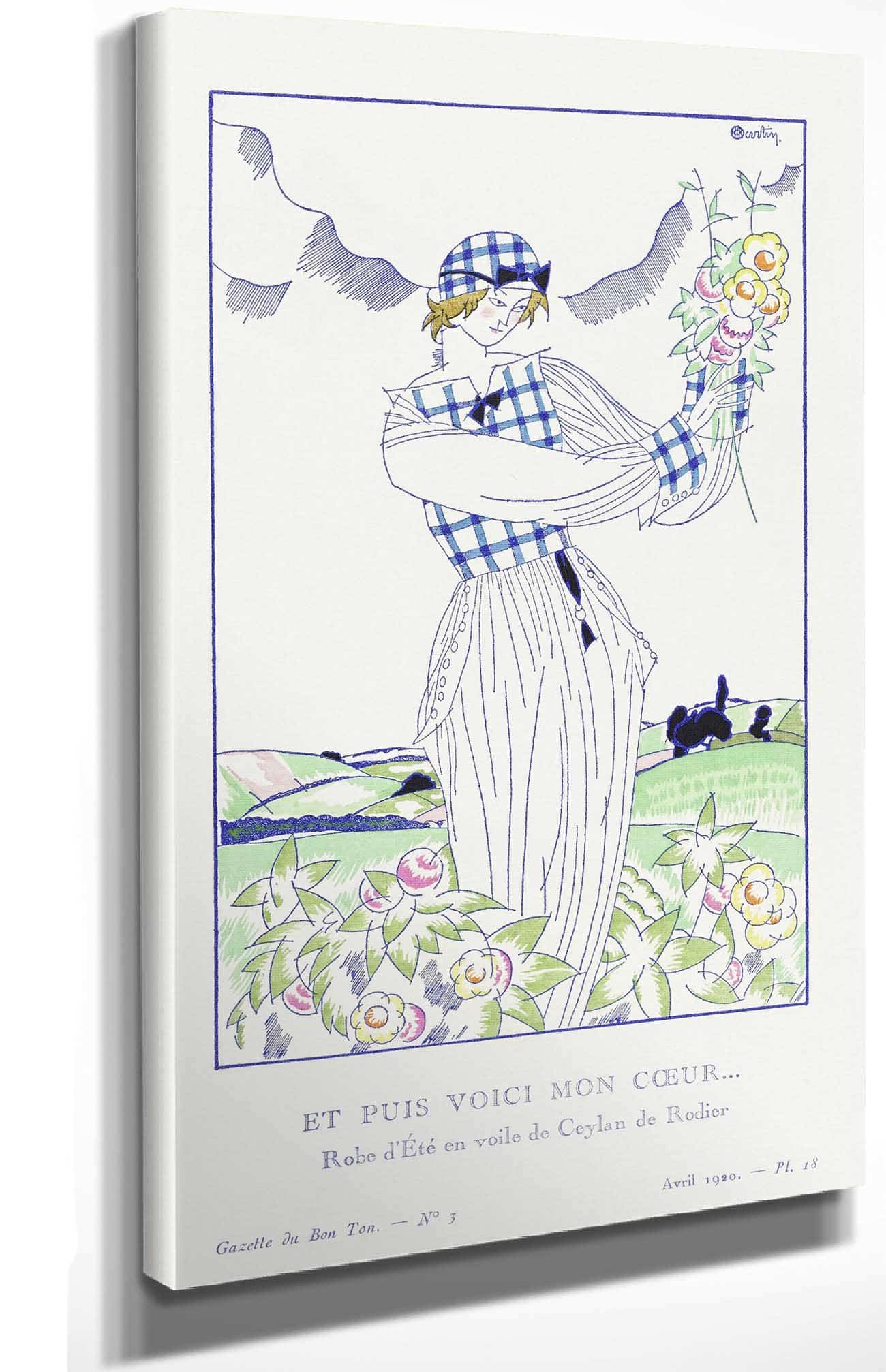 Summer Dress In Ceylon Veil By Rodier by Charles Martin Posters, Prints, & Visual Artwork
