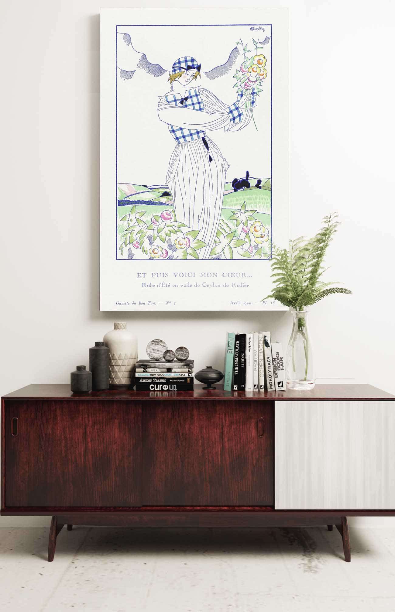 Summer Dress In Ceylon Veil By Rodier by Charles Martin Posters, Prints, & Visual Artwork