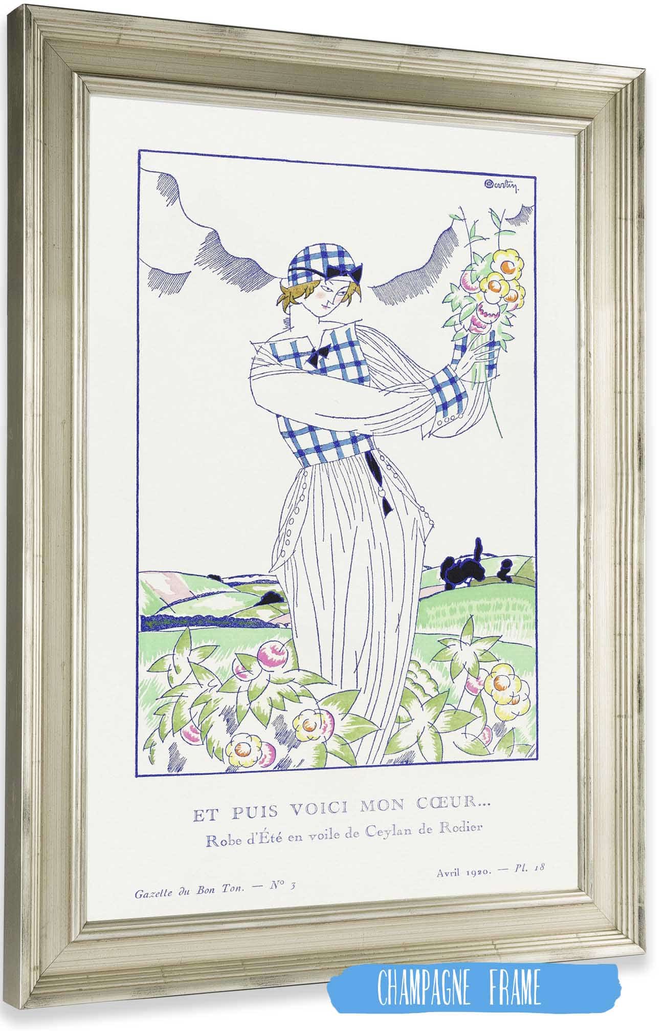 Summer Dress In Ceylon Veil By Rodier by Charles Martin Posters, Prints, & Visual Artwork
