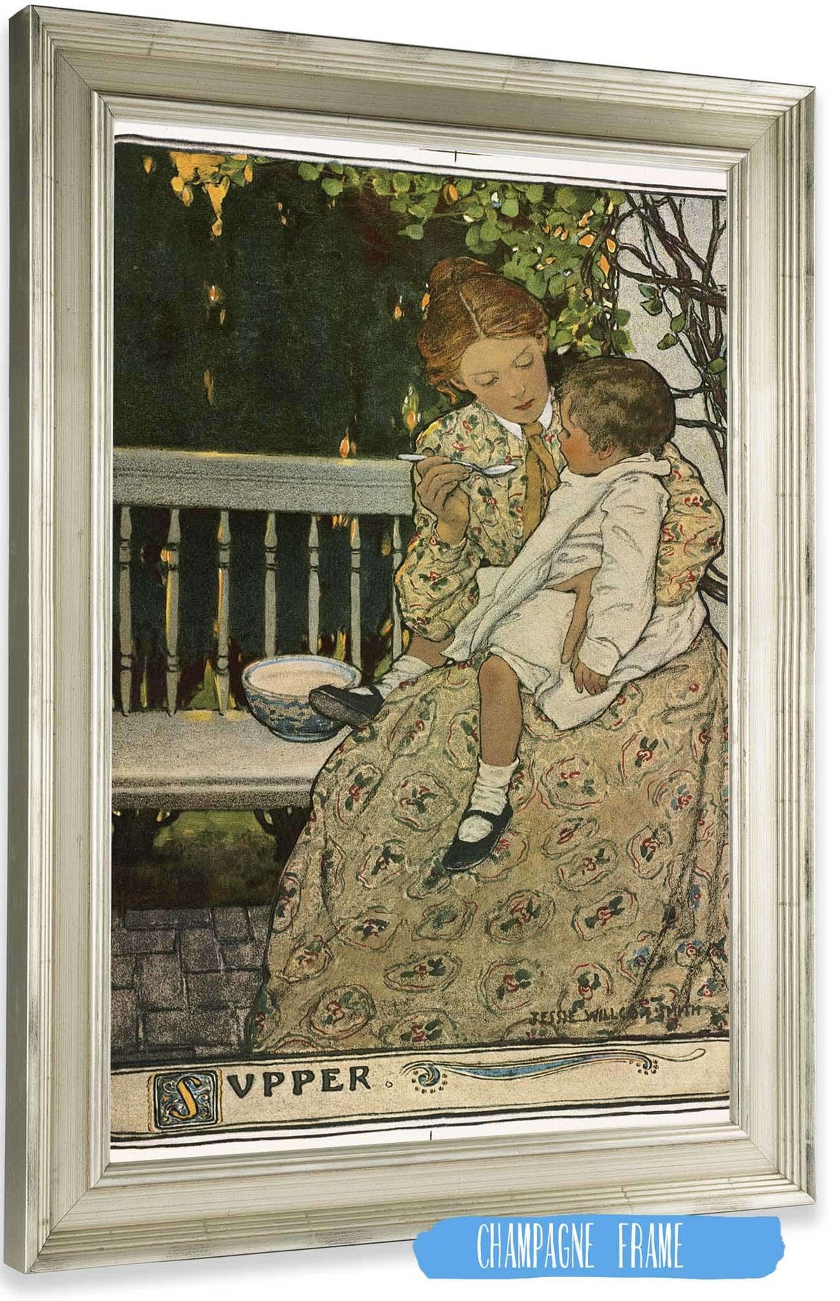 Supper   by Jessie Willcox Smith Posters, Prints, & Visual Artwork