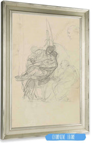 Szkic Do Obrazu Noc W Pompejach Swietlik by Henryk Siemiradzki Posters, Prints, & Visual Artwork