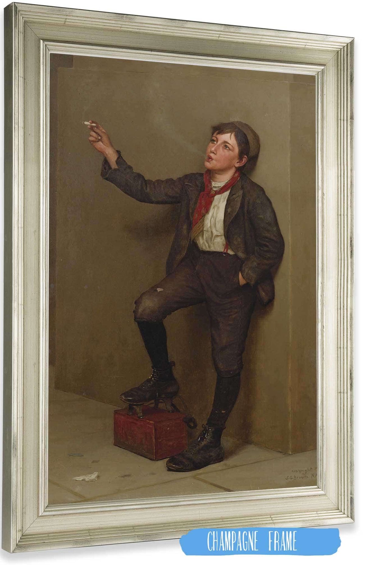 Taking A Break by John George Brown Posters, Prints, & Visual Artwork