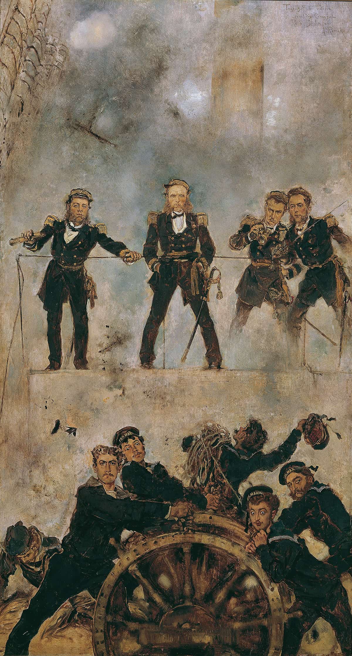 Tegetthoff In Der Seeschlacht Bei Lissa I by Anton Romako Posters, Prints, & Visual Artwork