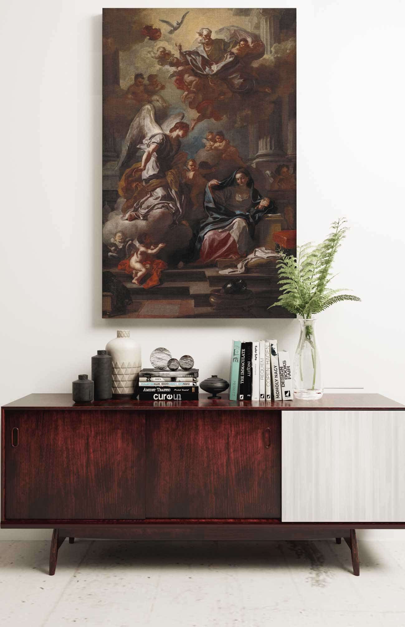 The Annunciation  by Francesco Solimena Posters, Prints, & Visual Artwork