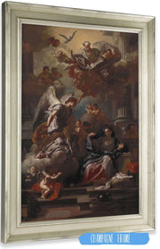The Annunciation  by Francesco Solimena Posters, Prints, & Visual Artwork