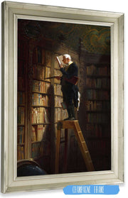 The Bookworm by Carl Spitzweg Posters, Prints, & Visual Artwork