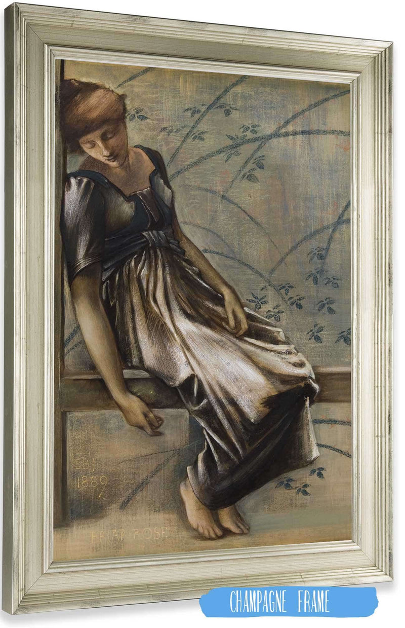 The Briar Rose Series Study For The Garden Court Iii by Sir Edward Coley Burne Jones Posters, Prints, & Visual Artwork