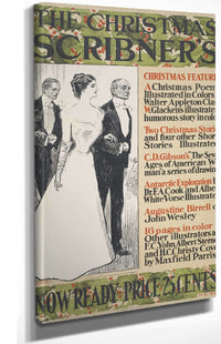 The Christmas Scribners  by Charles Dana Gibson Posters, Prints, & Visual Artwork