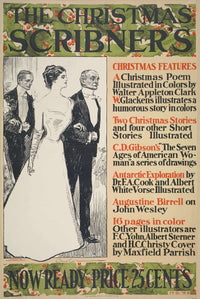 The Christmas Scribners  by Charles Dana Gibson Posters, Prints, & Visual Artwork