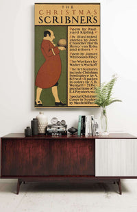 The Christmas Scribners by Edward Penfield Posters, Prints, & Visual Artwork