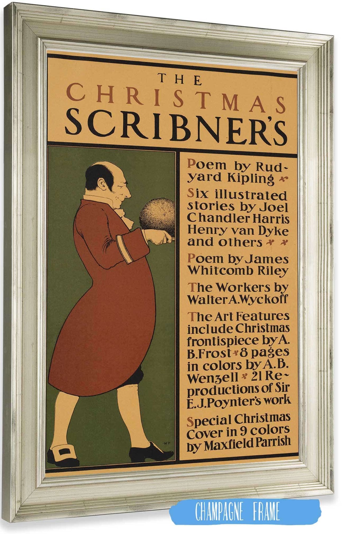 The Christmas Scribners by Edward Penfield Posters, Prints, & Visual Artwork