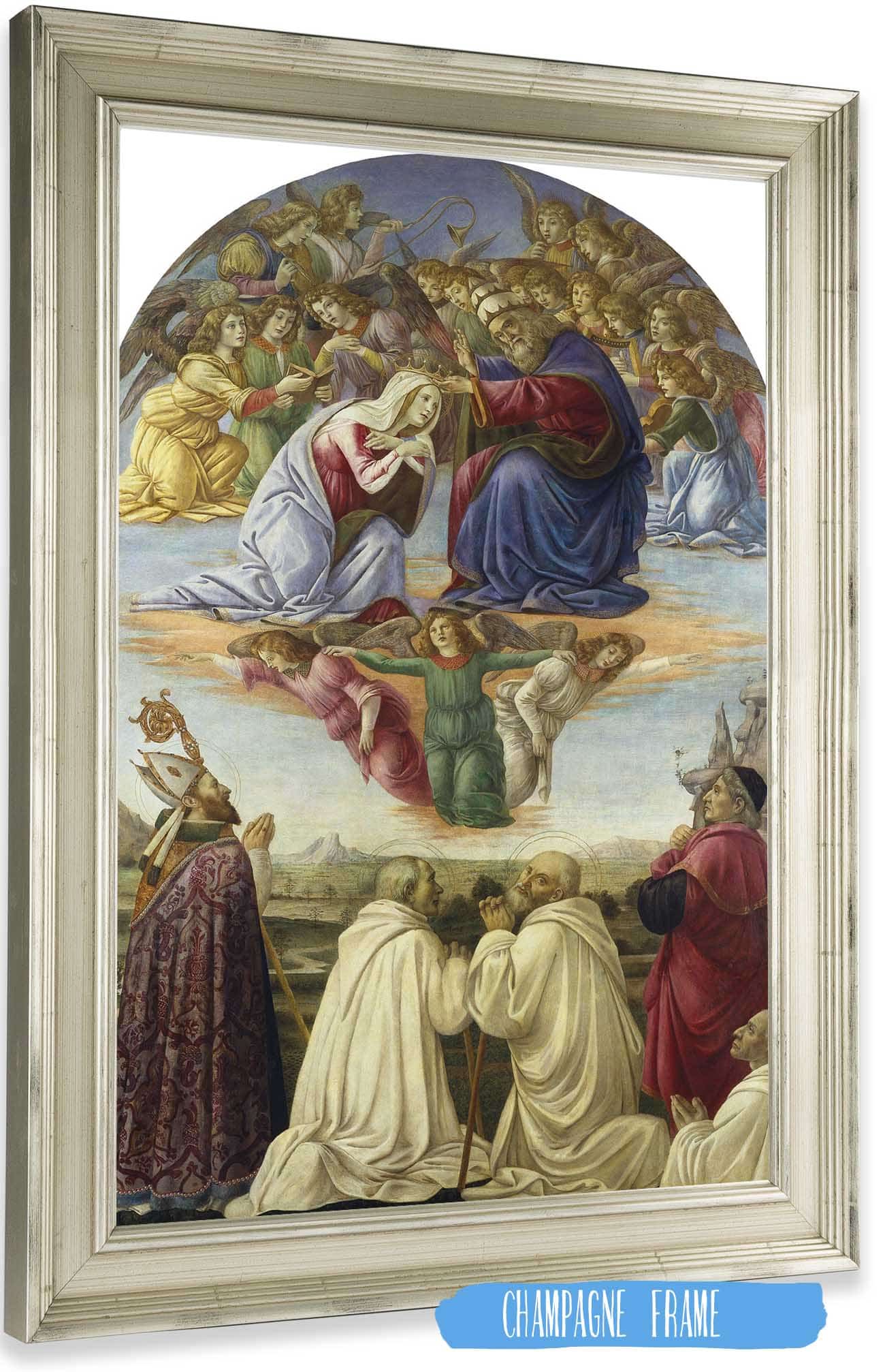 The Coronation Of The Virgin by Sandro Botticelli Posters, Prints, & Visual Artwork