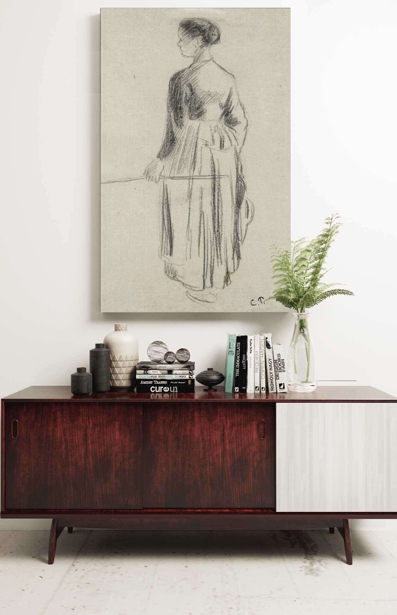 The Cowherdess Eragny by Camille Pissarro Posters, Prints, & Visual Artwork