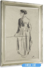 The Cowherdess Eragny by Camille Pissarro Posters, Prints, & Visual Artwork