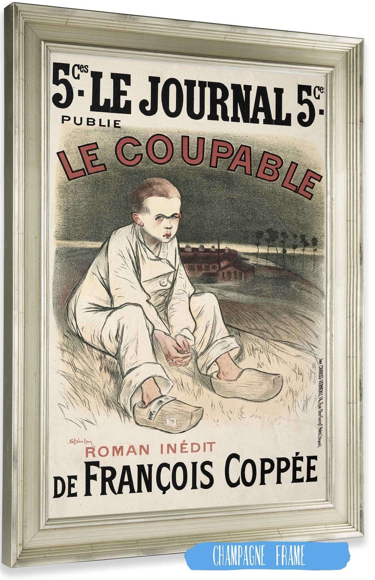 The Culprit by Theophile Alexandre Steinlen Posters, Prints, & Visual Artwork