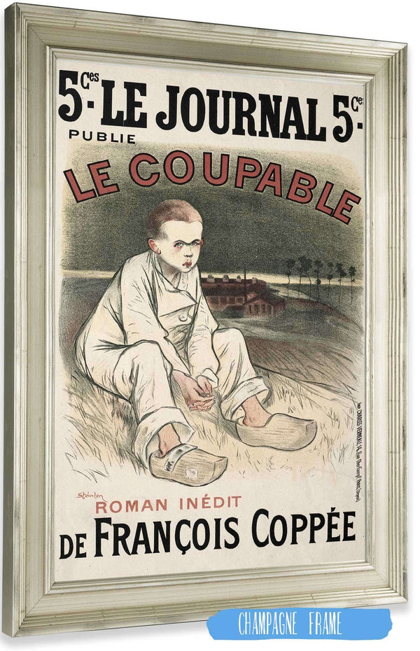 The Culprit by Theophile Alexandre Steinlen Posters, Prints, & Visual Artwork