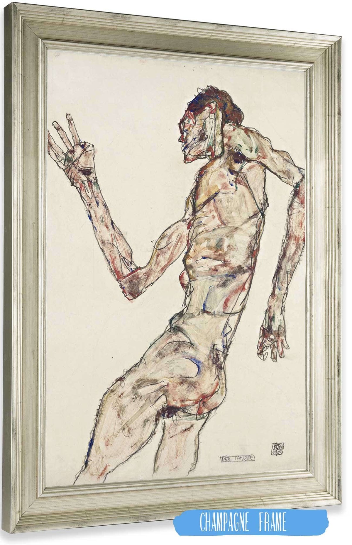 The Dancer by Egon Schiele Posters, Prints, & Visual Artwork