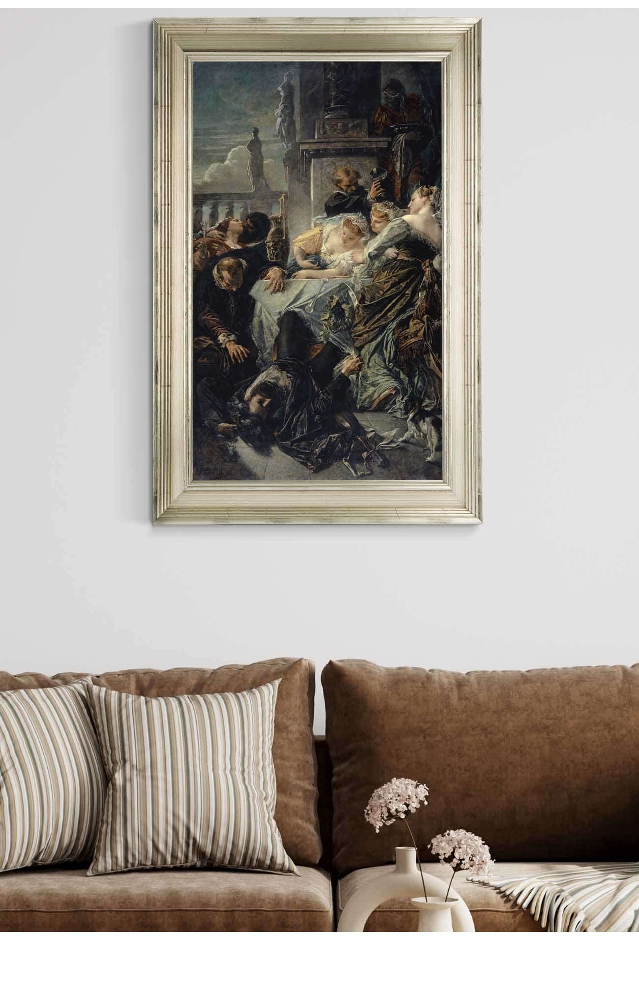 The Death Of Pietro Aretino by Anselm Feuerbach Posters, Prints, & Visual Artwork