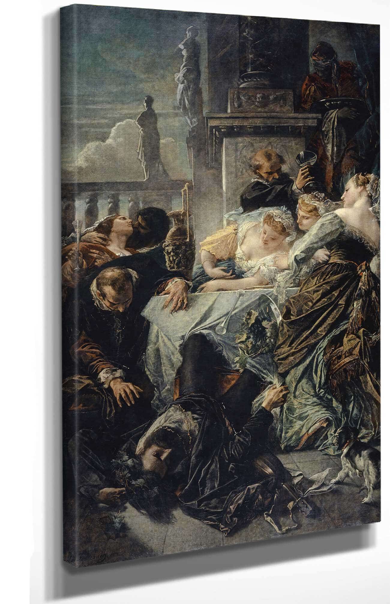 The Death Of Pietro Aretino by Anselm Feuerbach Posters, Prints, & Visual Artwork