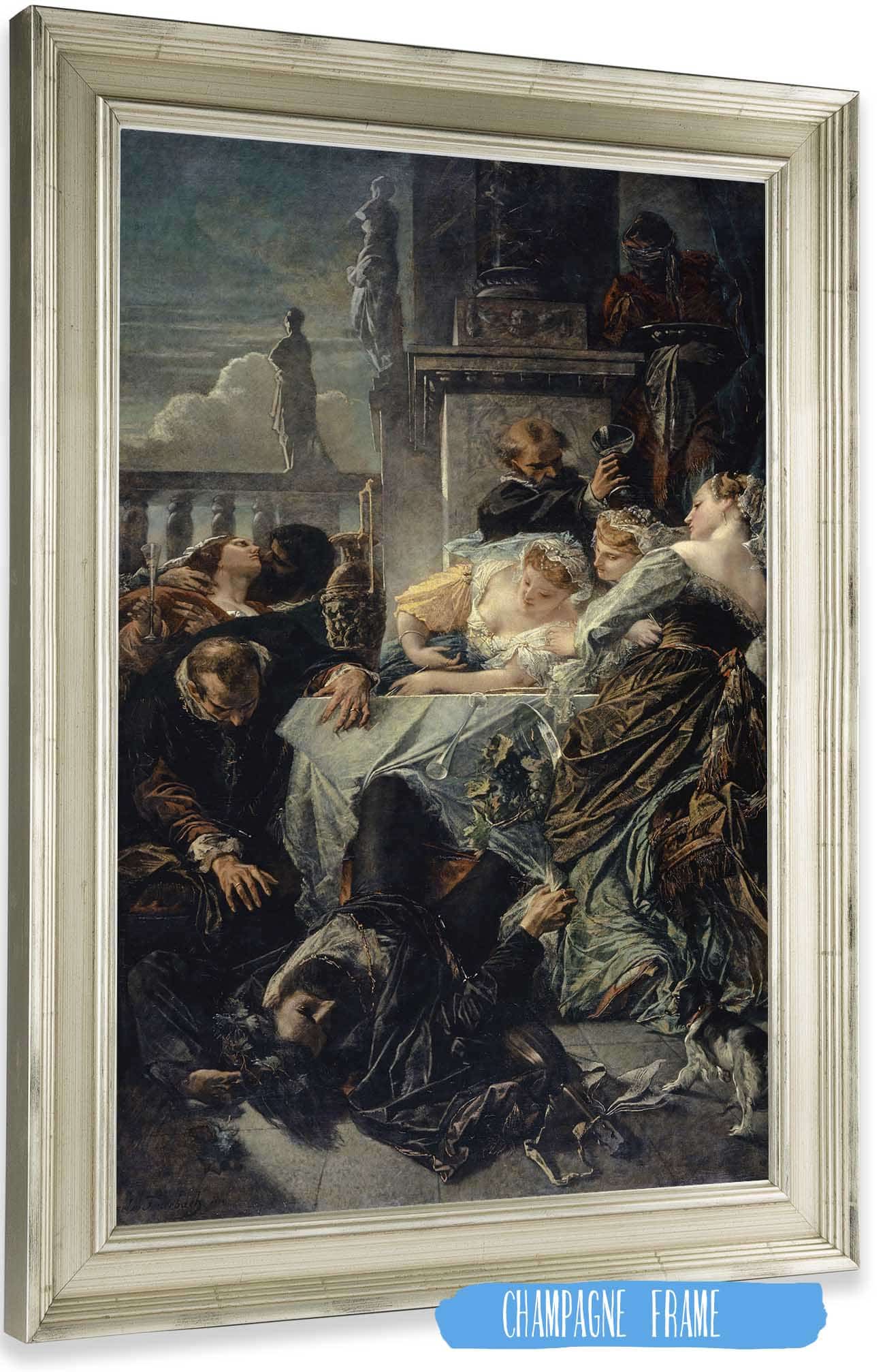The Death Of Pietro Aretino by Anselm Feuerbach Posters, Prints, & Visual Artwork