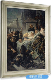 The Death Of Pietro Aretino by Anselm Feuerbach Posters, Prints, & Visual Artwork