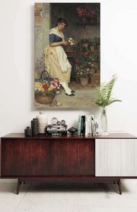 The Fairest Rose by Eugen Von Blaas Posters, Prints, & Visual Artwork