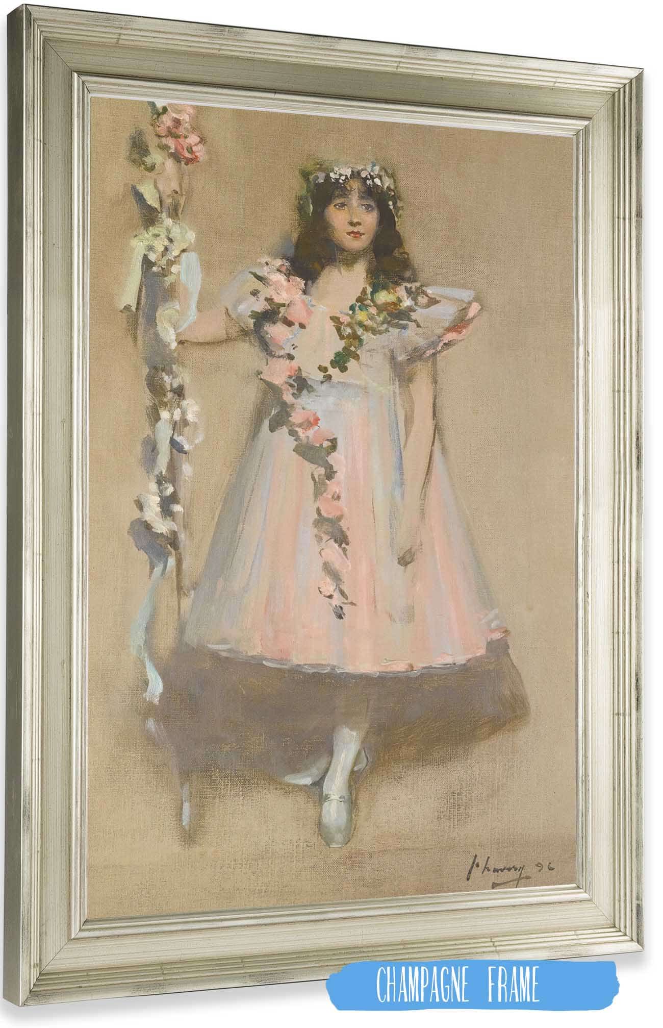 The Garlanded Girl by Sir John Lavery Posters, Prints, & Visual Artwork