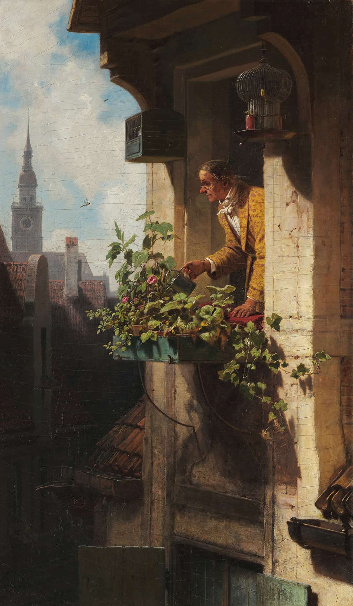 The Garret I by Carl Spitzweg Posters, Prints, & Visual Artwork