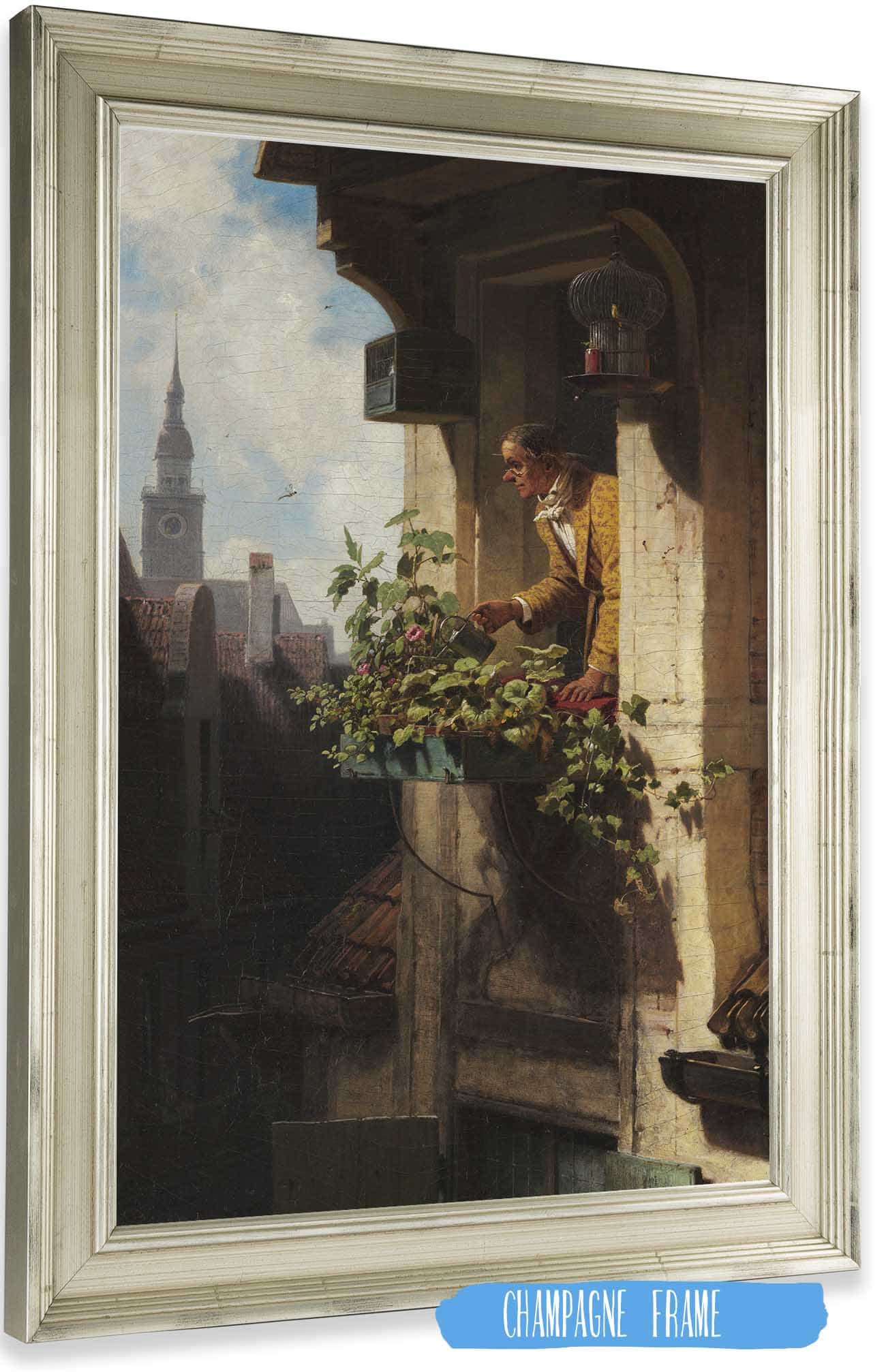 The Garret I by Carl Spitzweg Posters, Prints, & Visual Artwork