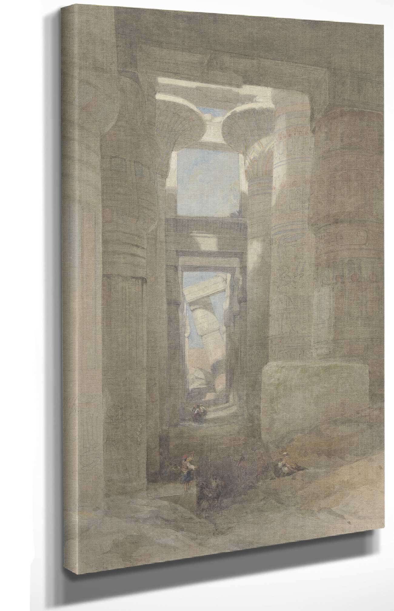 The Great Temple Of Amon Karnak The Hypostyle Hall by David Roberts Posters, Prints, & Visual Artwork