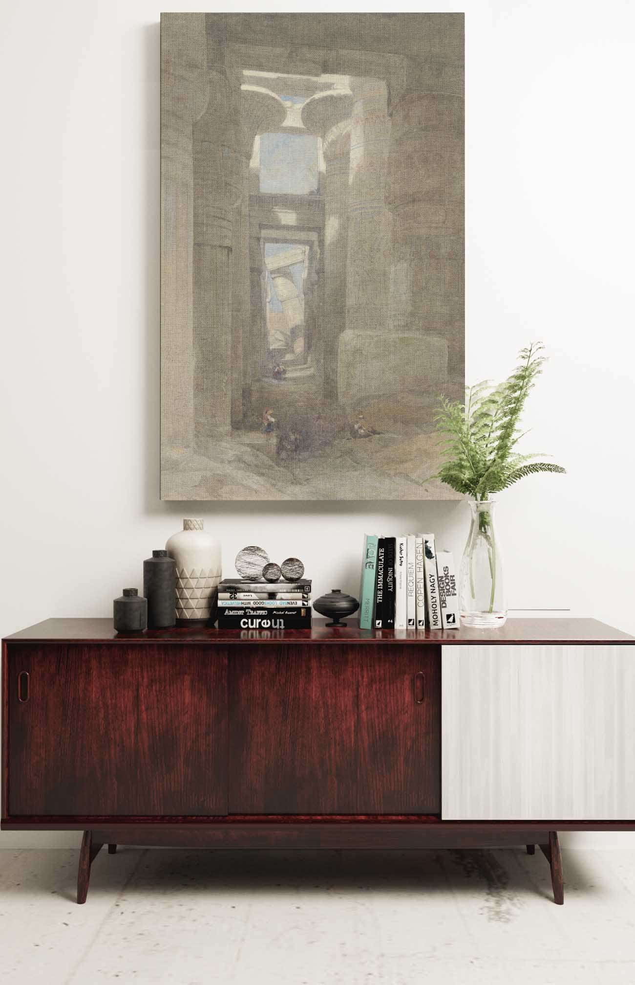 The Great Temple Of Amon Karnak The Hypostyle Hall by David Roberts Posters, Prints, & Visual Artwork