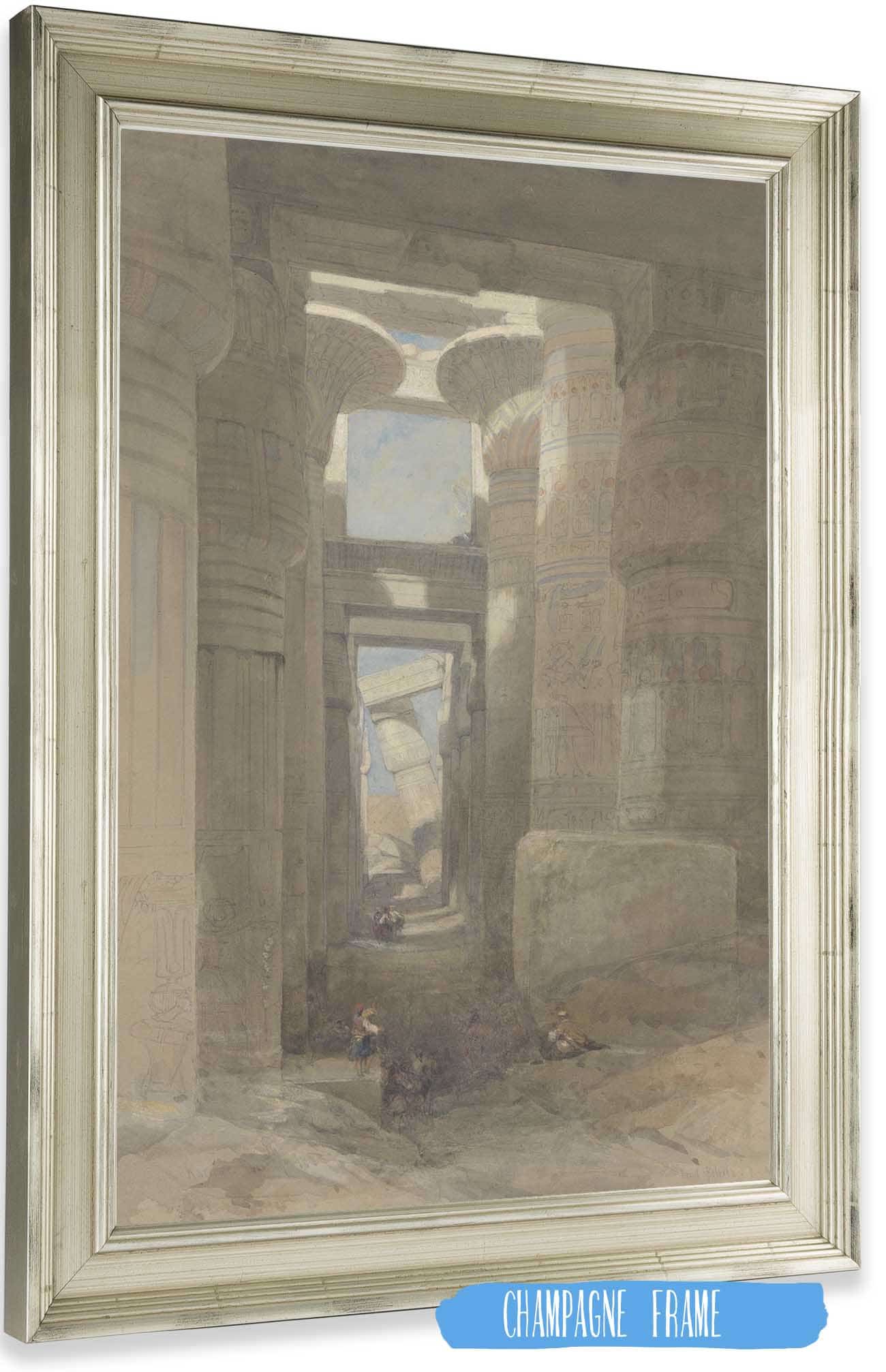 The Great Temple Of Amon Karnak The Hypostyle Hall by David Roberts Posters, Prints, & Visual Artwork