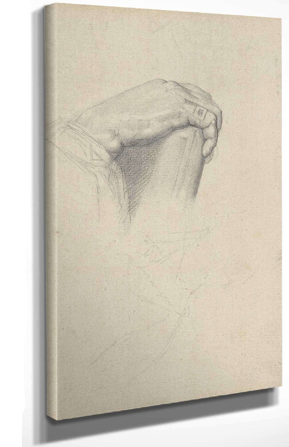 The Hand Of Poussin After Ingres   by Georges Seurat Posters, Prints, & Visual Artwork