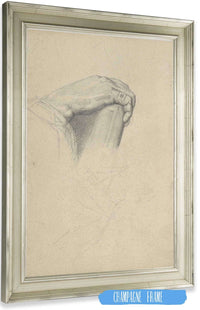 The Hand Of Poussin After Ingres   by Georges Seurat Posters, Prints, & Visual Artwork