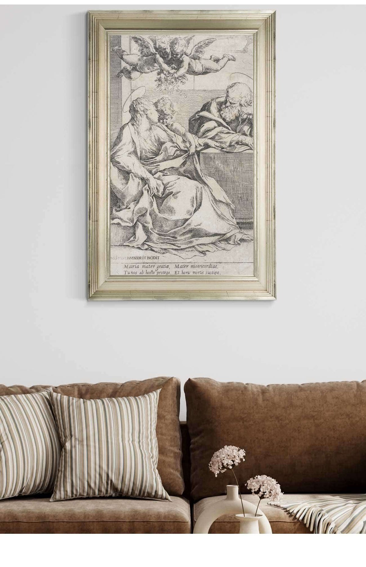 The Holy Family With Two Angels by Guido Reni Posters, Prints, & Visual Artwork