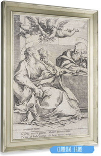 The Holy Family With Two Angels by Guido Reni Posters, Prints, & Visual Artwork