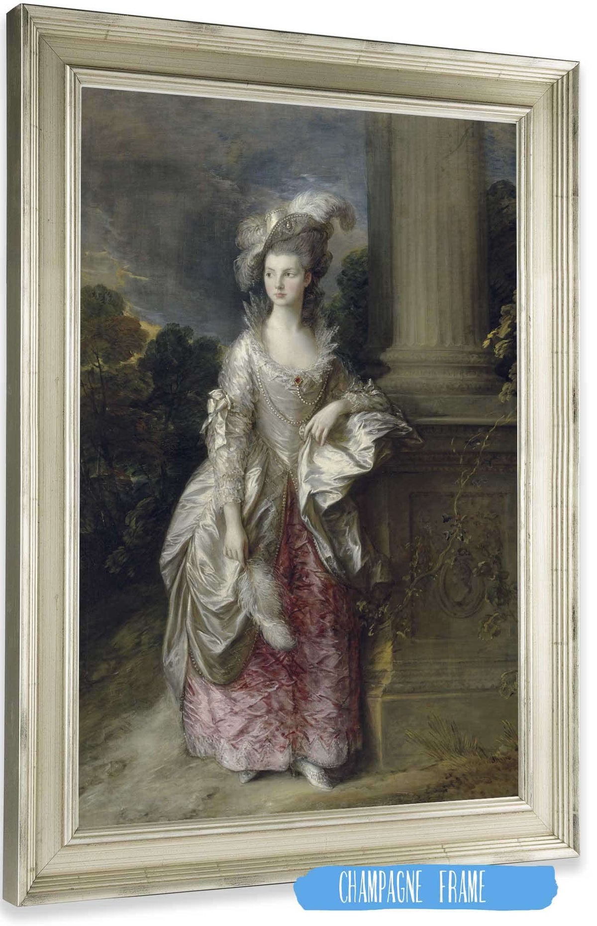 The Honourable Mrs Graham by Thomas Gainsborough Posters, Prints, & Visual Artwork