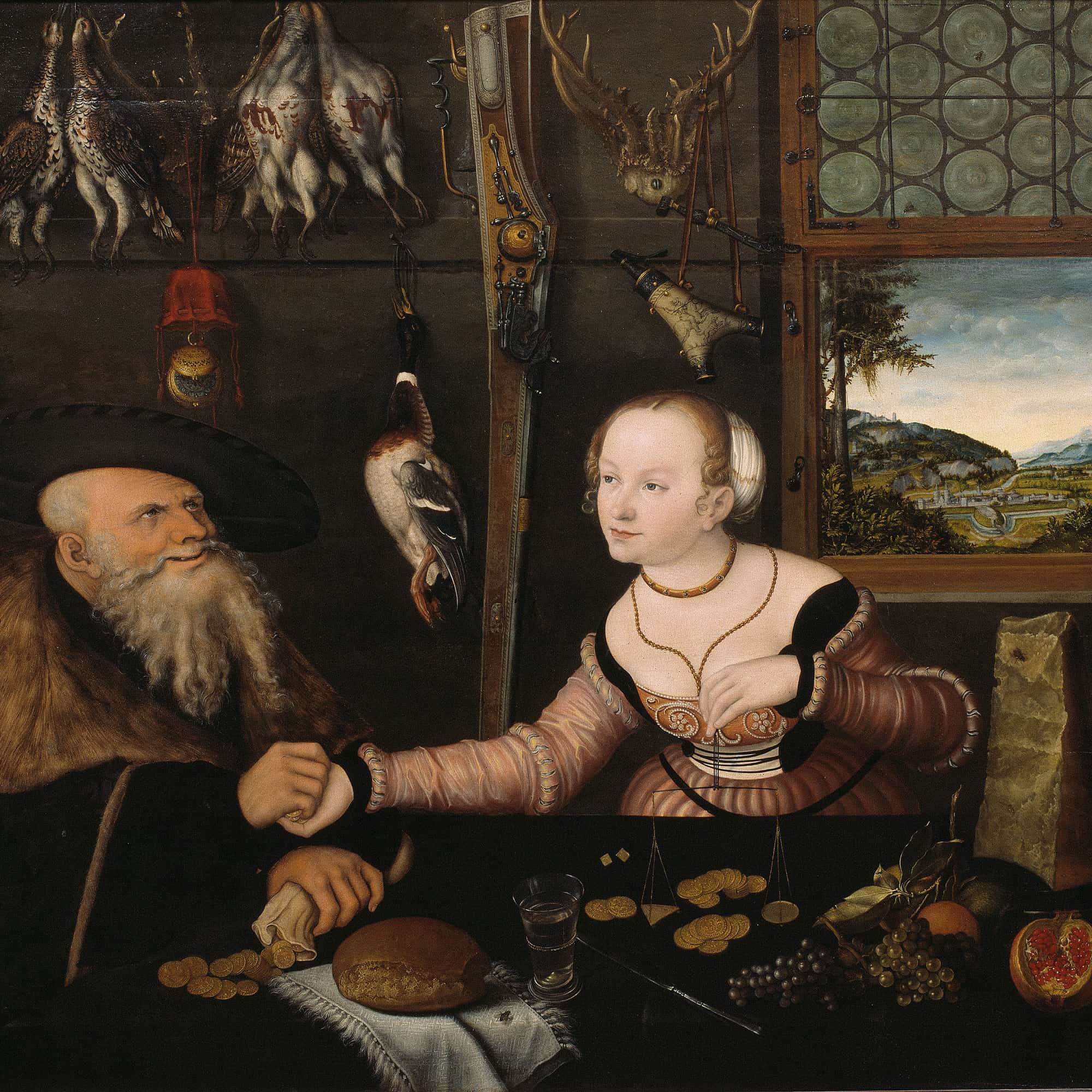 The Ill Matched Couple by Lucas Cranach The Elder Posters, Prints, & Visual Artwork