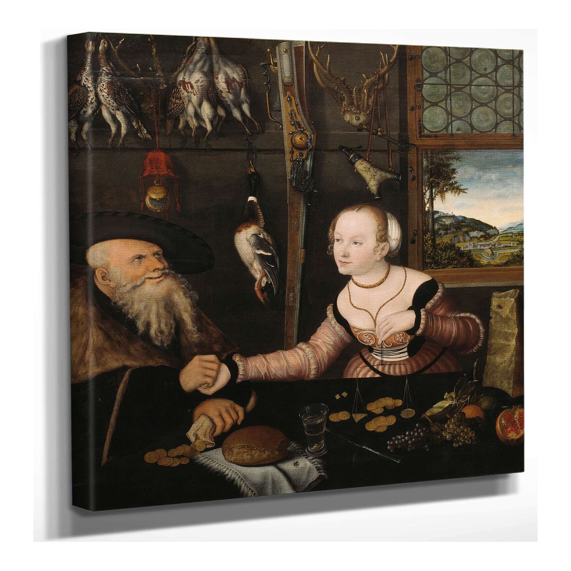 The Ill Matched Couple by Lucas Cranach The Elder Posters, Prints, & Visual Artwork