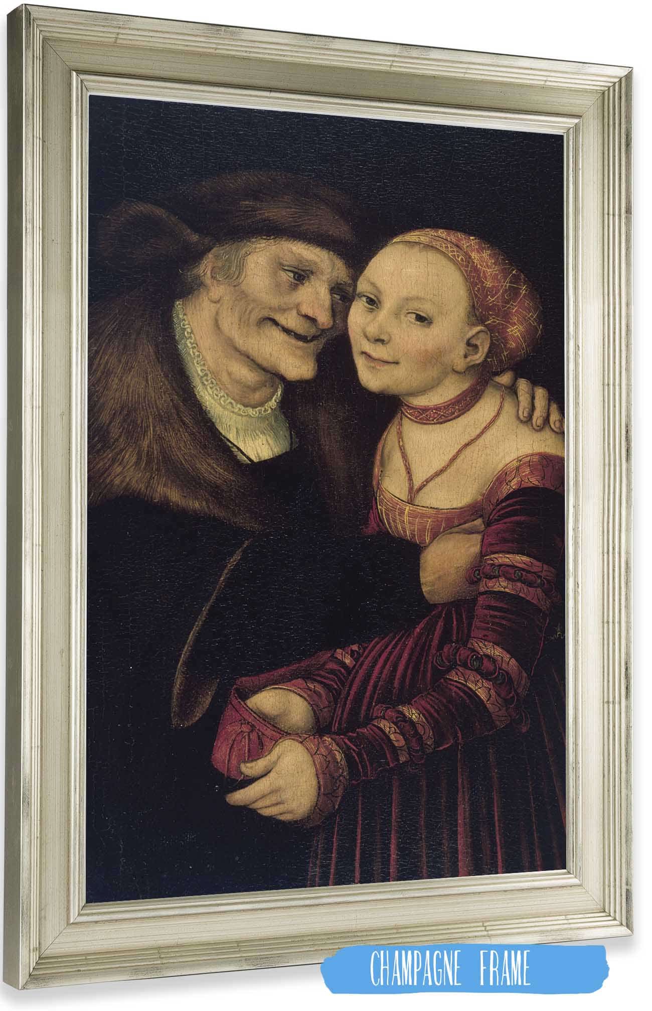 The Ill Matched Couple by Lucas Cranach The Elder Posters, Prints, & Visual Artwork