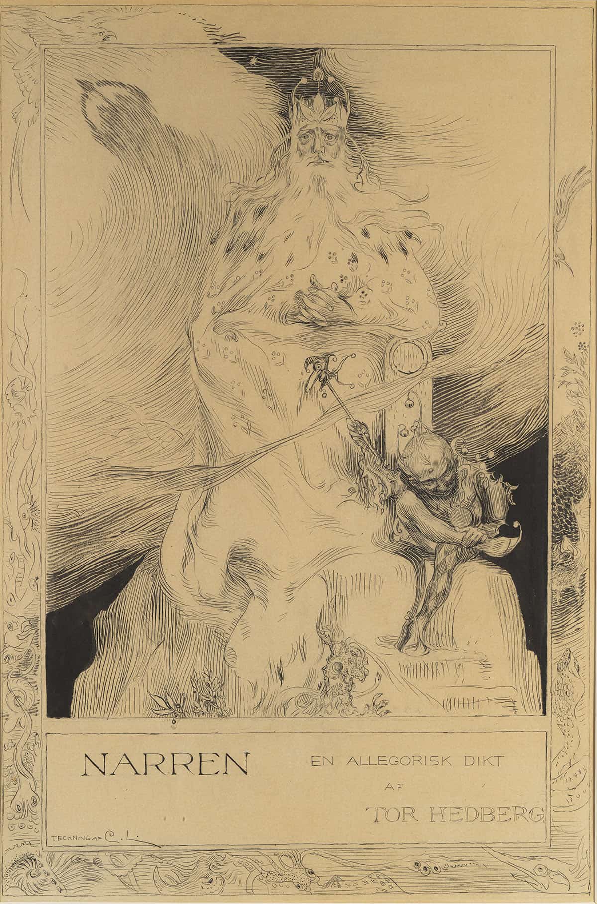 The Jester by Carl Larsson Posters, Prints, & Visual Artwork