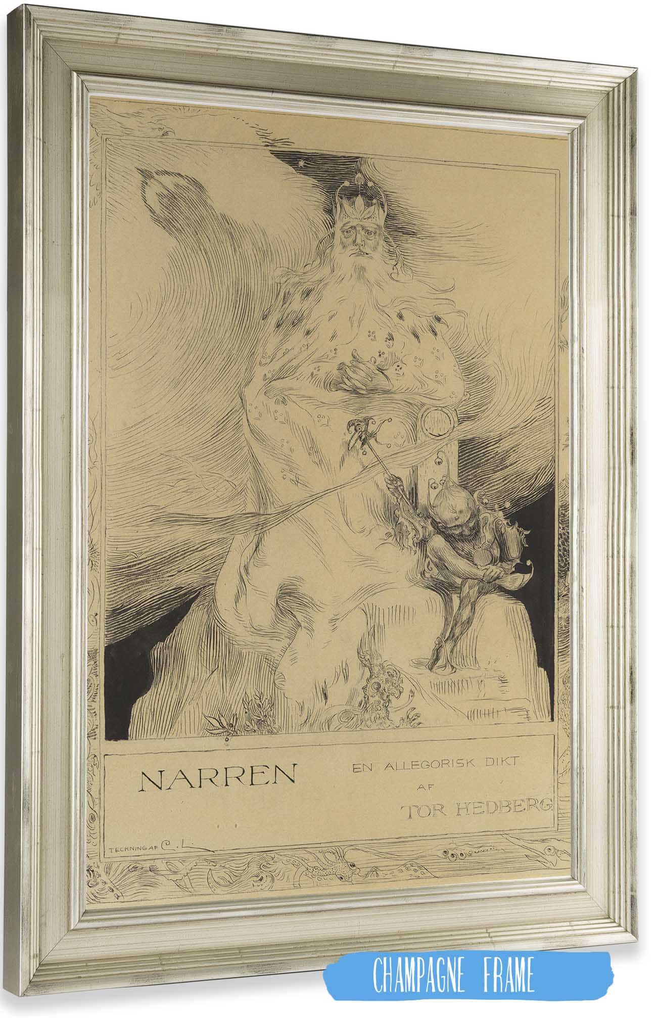 The Jester by Carl Larsson Posters, Prints, & Visual Artwork